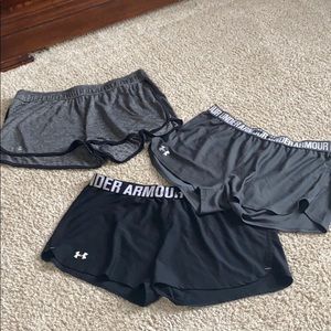 3 pack of UA shorts